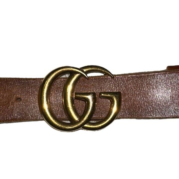 Gucci GG MARMONT WIDE BELT - Brown - Picture 5 of 8
